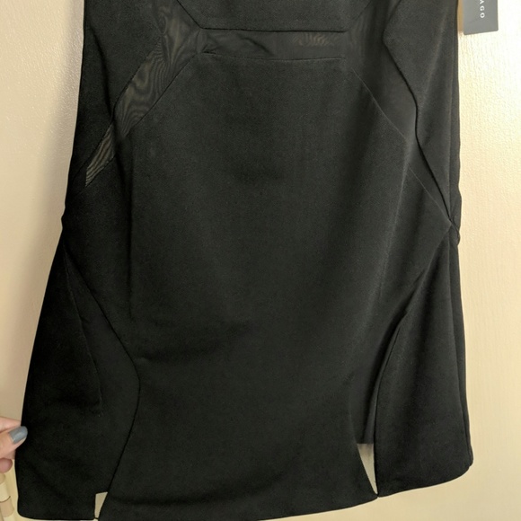 Akira Mesh Cut Out Little Black Dress - M - Picture 4 of 5